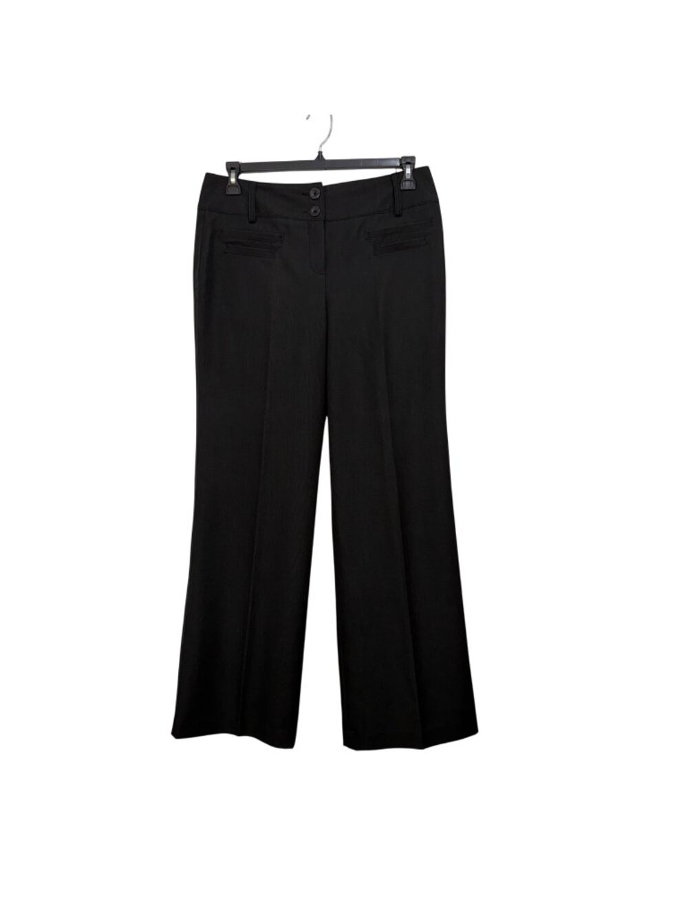New Directions Women Black Wide Leg Trousers Pant Size 10 Business Career Casual